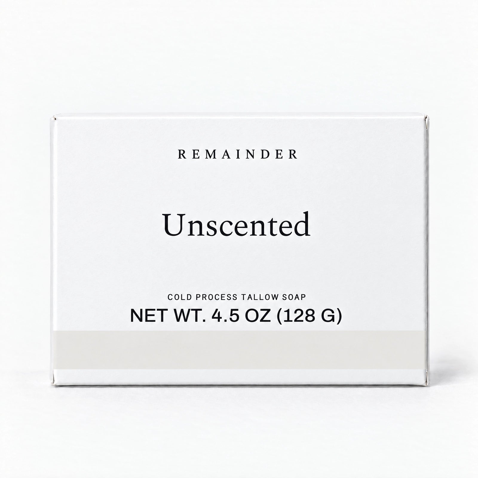 Unscented tallow soap